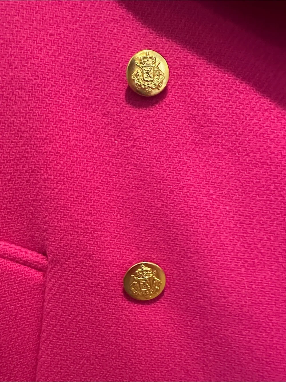J. Crew Fuscia Peacoat size 4 - like new - Picture 5 of 7